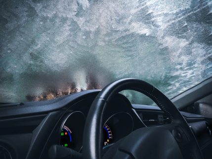 Iced over Windsheild Interior