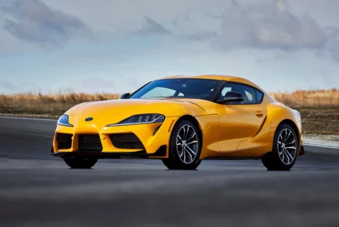 2023 Yellow Toyota Supra parked