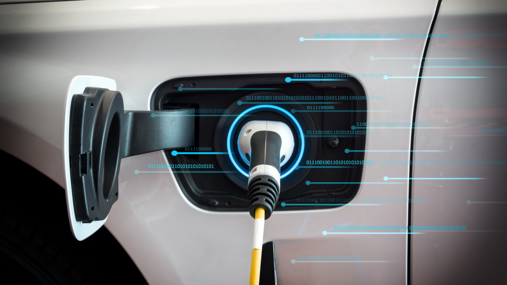 electric vehicle charging graphic