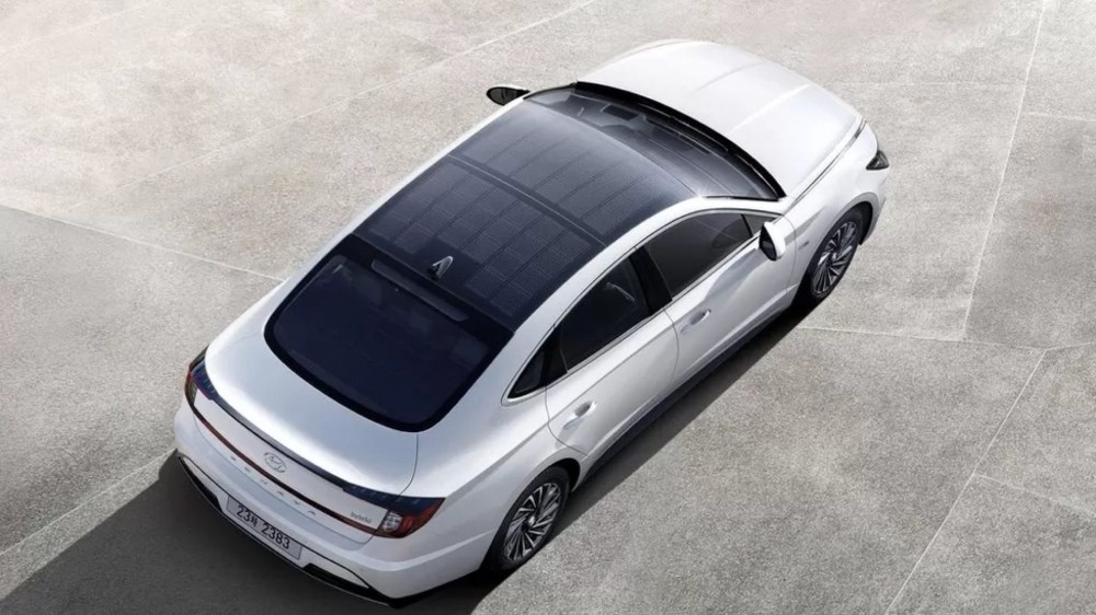 Hyundai Sonata with a solar roof.