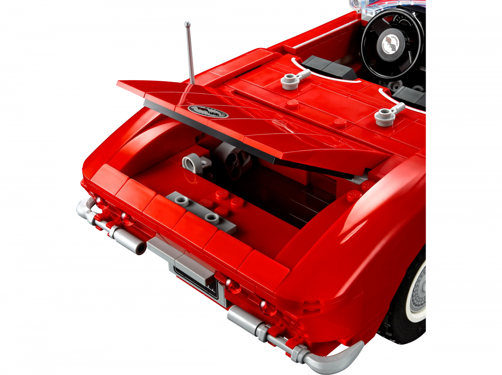 Trunk of the LEGO 1961 Corvette.