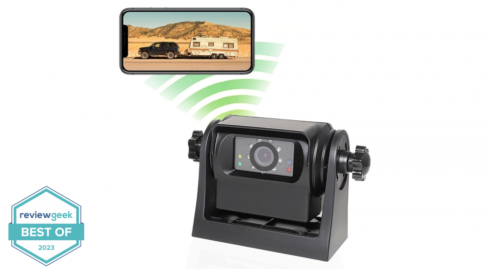 EWAY Magnetic Hitch Backup Camera on a white background.